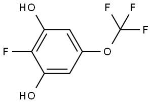 2-Fluoro-5-(trifluoromethoxy)-1,3-benzenediol 结构式