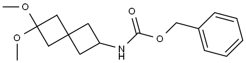 benzyl (6,6-dimethoxyspiro[3.3]heptan-2-yl)carbamate Struktur