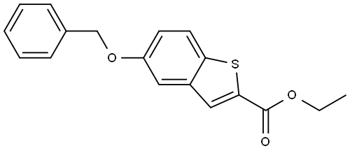 ethyl 5-(benzyloxy)benzo[b]thiophene-2-carboxylate 结构式