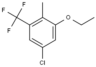 5-Chloro-1-ethoxy-2-methyl-3-(trifluoromethyl)benzene 结构式