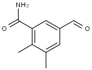 5-Formyl-2,3-dimethylbenzamide,2384441-79-4,结构式
