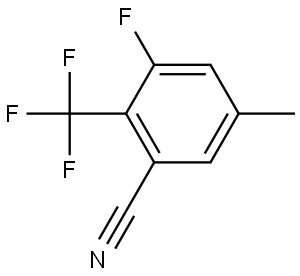 3-Fluoro-5-methyl-2-(trifluoromethyl)benzonitrile Structure