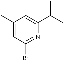 2-Bromo-4-methyl-6-(1-methylethyl)pyridine Structure