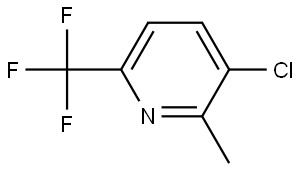 3-Chloro-2-methyl-6-(trifluoromethyl)pyridine 结构式