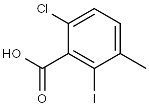 6-chloro-2-iodo-3-methylbenzoic acid,2384638-76-8,结构式