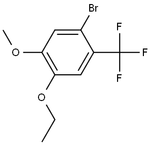 1-Bromo-4-ethoxy-5-methoxy-2-(trifluoromethyl)benzene Structure