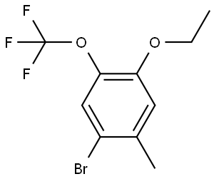 1-Bromo-4-ethoxy-2-methyl-5-(trifluoromethoxy)benzene,2384708-46-5,结构式