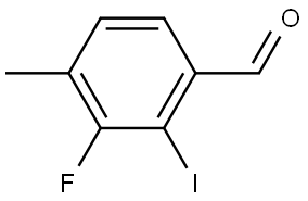 3-fluoro-2-iodo-4-methylbenzaldehyde Structure