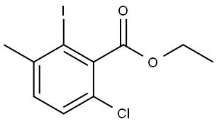 ethyl 6-chloro-2-iodo-3-methylbenzoate,2384784-95-4,结构式