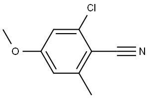 2-Chloro-4-methoxy-6-methylbenzonitrile Structure