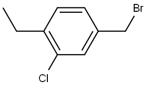 4-(Bromomethyl)-2-chloro-1-ethylbenzene 结构式