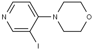 Morpholine, 4-(3-iodo-4-pyridinyl)- Structure