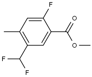 methyl 5-(difluoromethyl)-2-fluoro-4-methylbenzoate,2384890-88-2,结构式
