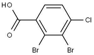 2,3-Dibromo-4-chlorobenzoic acid Struktur