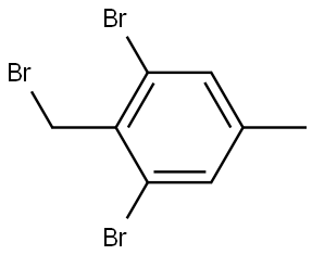 1,3-Dibromo-2-(bromomethyl)-5-methylbenzene Struktur