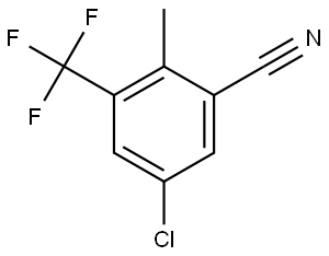 5-Chloro-2-methyl-3-(trifluoromethyl)benzonitrile,2385034-00-2,结构式