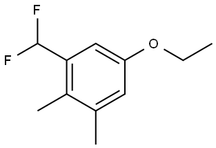 1-(Difluoromethyl)-5-ethoxy-2,3-dimethylbenzene 结构式