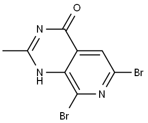 6,8-二溴-2-甲基吡啶并[3,4-D]嘧啶-4(3H)-酮, 2385169-66-2, 结构式