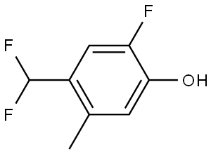 4-(Difluoromethyl)-2-fluoro-5-methylphenol Struktur