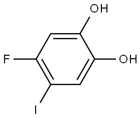4-Fluoro-5-iodo-1,2-benzenediol 结构式