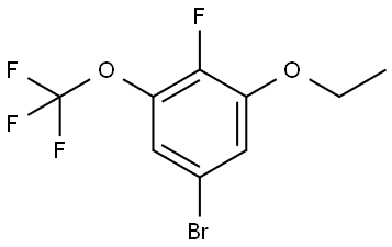 5-Bromo-1-ethoxy-2-fluoro-3-(trifluoromethoxy)benzene Structure