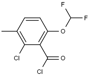 2-Chloro-6-(difluoromethoxy)-3-methylbenzoyl chloride|