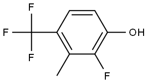 2-Fluoro-3-methyl-4-(trifluoromethyl)phenol Struktur