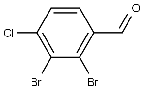 2,3-Dibromo-4-chlorobenzaldehyde 结构式