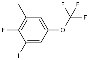 2-Fluoro-1-iodo-3-methyl-5-(trifluoromethoxy)benzene 结构式