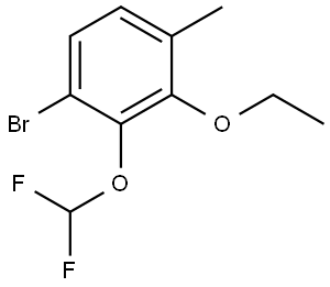 2385466-46-4 1-Bromo-2-(difluoromethoxy)-3-ethoxy-4-methylbenzene