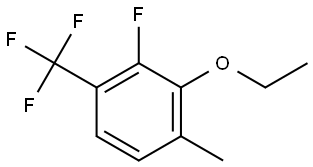 2-Ethoxy-3-fluoro-1-methyl-4-(trifluoromethyl)benzene 结构式