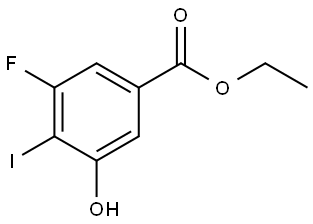 Ethyl 3-fluoro-5-hydroxy-4-iodobenzoate,2385488-97-9,结构式