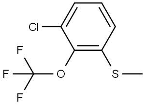 1-Chloro-3-(methylthio)-2-(trifluoromethoxy)benzene 结构式