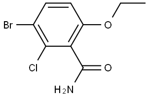 3-Bromo-2-chloro-6-ethoxybenzamide 结构式