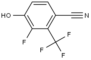 3-Fluoro-4-hydroxy-2-(trifluoromethyl)benzonitrile Structure
