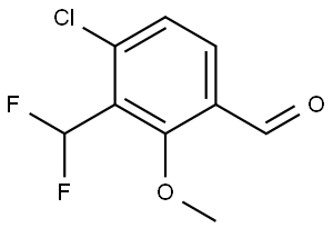 4-Chloro-3-(difluoromethyl)-2-methoxybenzaldehyde,2385641-74-5,结构式