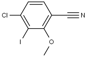 4-Chloro-3-iodo-2-methoxybenzonitrile Structure