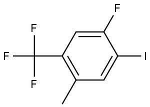 1-fluoro-2-iodo-4-methyl-5-(trifluoromethyl)benzene Struktur