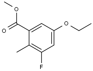 Methyl 5-ethoxy-3-fluoro-2-methylbenzoate,2385785-67-9,结构式