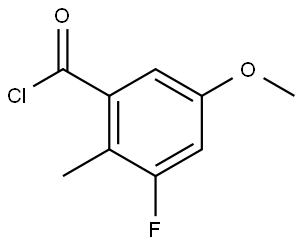 3-Fluoro-5-methoxy-2-methylbenzoyl chloride 结构式