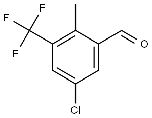 5-Chloro-2-methyl-3-(trifluoromethyl)benzaldehyde Structure