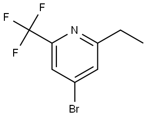 4-bromo-2-ethyl-6-(trifluoromethyl)pyridine Structure