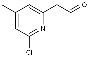 2-(6-chloro-4-methylpyridin-2-yl)acetaldehyde Struktur