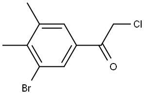 1-(3-Bromo-4,5-dimethylphenyl)-2-chloroethanone,2385918-74-9,结构式