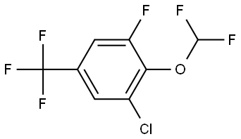 1-Chloro-2-(difluoromethoxy)-3-fluoro-5-(trifluoromethyl)benzene Structure