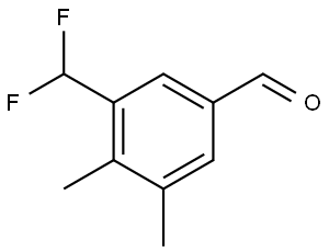 3-(Difluoromethyl)-4,5-dimethylbenzaldehyde Structure