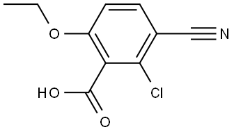 2-Chloro-3-cyano-6-ethoxybenzoic acid,2386065-11-6,结构式