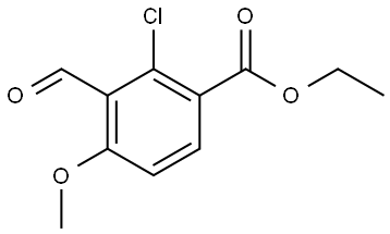 Ethyl 2-chloro-3-formyl-4-methoxybenzoate,2386076-94-2,结构式