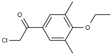 2-Chloro-1-(4-ethoxy-3,5-dimethylphenyl)ethanone Structure