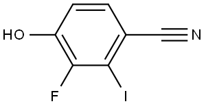 3-Fluoro-4-hydroxy-2-iodobenzonitrile 结构式